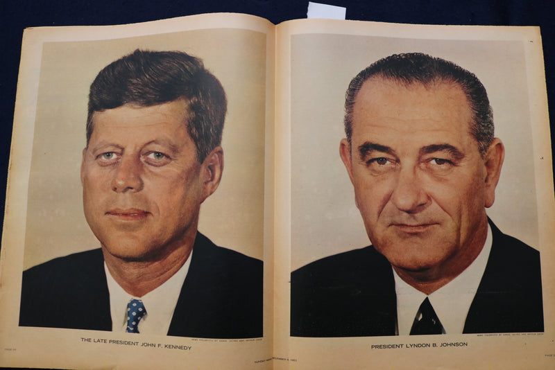 1963 DEC 8 SUNDAY NEWS COLOROTO MAGAZINE-FLORENCE HENDERSON-JFK-BEATLES- E 23205