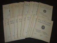 1935-1940 THE OCTAGON JOURNAL OF AMERICAN INSTITUTE LOT OF 39 ISSUES - O 529C