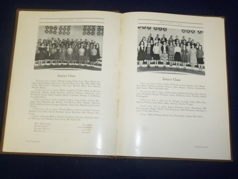1943 HILLIFE CHAPEL HILL HIGH SCHOOL YEARBOOK - CHAPEL HILL, NC - YB 1872