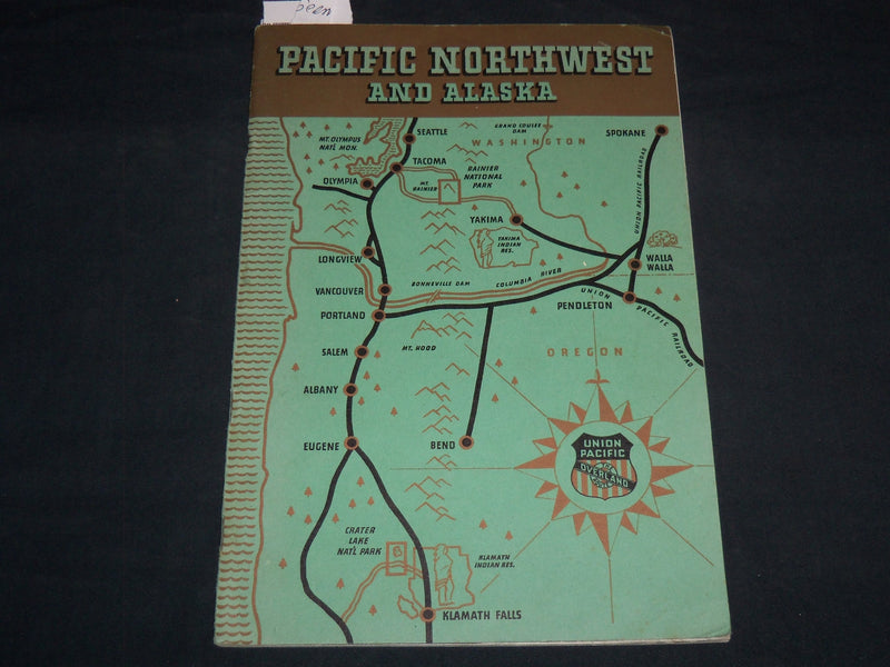 1930'S PACIFIC NORTHWEST AND ALASKA TOUR BOOK - UNION PACIFIC RAILROAD - J 8549