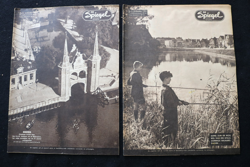 1954 DE SPIEGEL CHRISTELUK NATIONAAL MAGAZINE - LOT OF 21 - DUTCH - O 3705