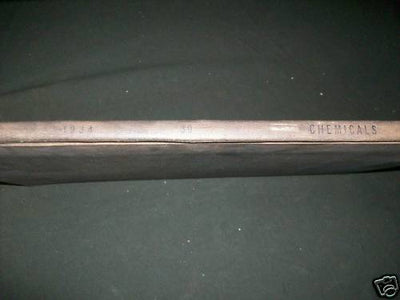 1934 JANUARY-APRIL CHEMICALS MAGAZINE BOUND VOLUME - NICE ADS - KD 2951