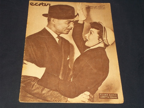 1950 AUGUST 1 ECRAN SPANISH MAGAZINE - GABLE & YOUNG COVER - E 26026