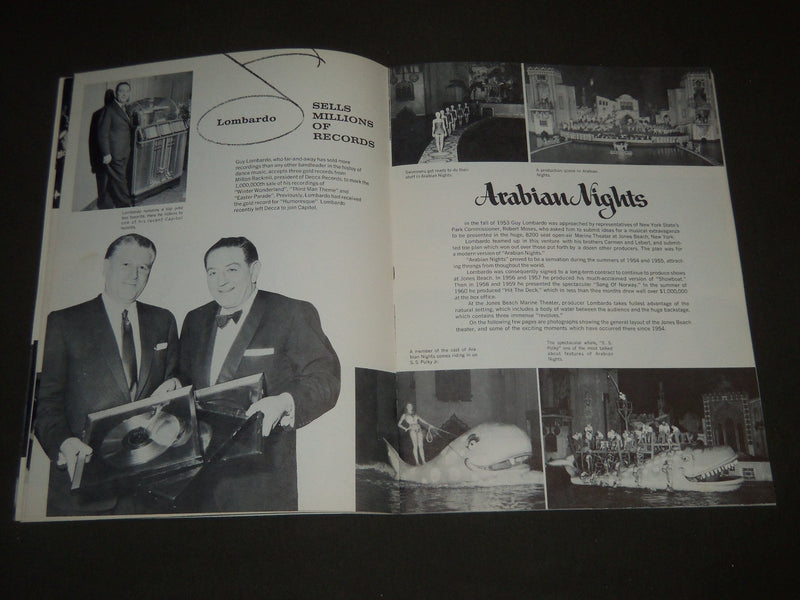 1905'S GUY LOMBARDO ROYAL CANADIANS PROGRAM - NICE PHOTOS - ST 4770