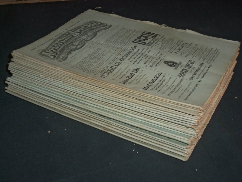1876 APPLETON'S JOURNAL MAGAZINE -LOT OF 26 - NICE ADS & ILLUSTRATIONS - WR 634B