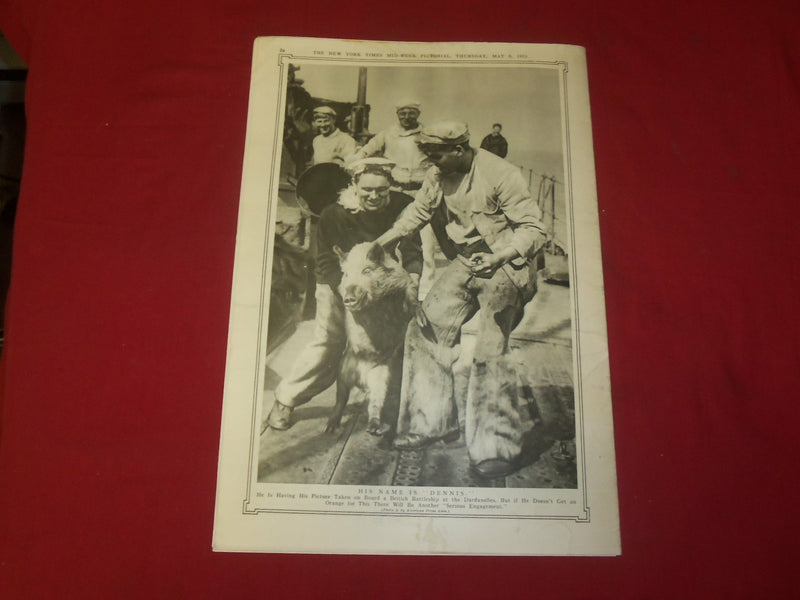 1915 MAY 6 NY TIMES PICTORIAL WAR EXTRA SECTION-FRENCH COLONIAL INFANTRY-NP 3955