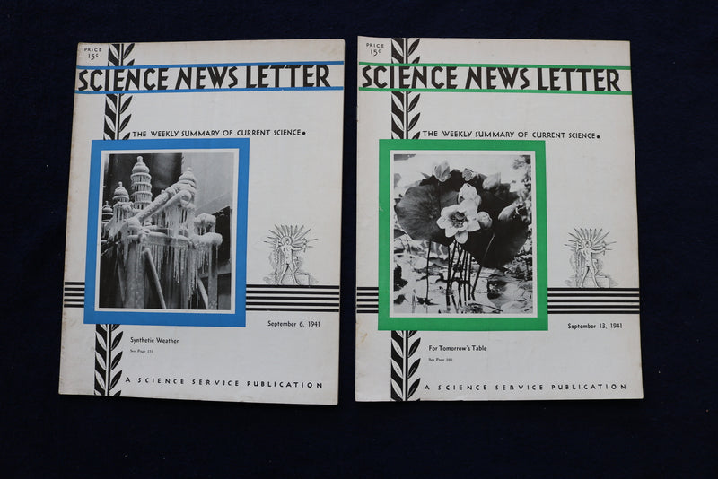 1941 SCIENCE NEWS LETTER - LOT OF 27 - O 3422
