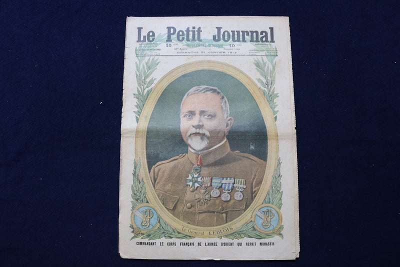 1917 JAN 21 LE PETIT JOURNAL SUPPLEMENT ILLUSTRE MAGAZINE -GEN. LEBLOIS- NP 8795