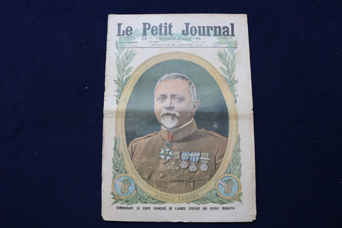 1917 JAN 21 LE PETIT JOURNAL SUPPLEMENT ILLUSTRE MAGAZINE -GEN. LEBLOIS- NP 8795