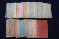 1859-1889 TOWN OF NATICK RECEIPTS AND EXPENDITURE REPORTS - LOT OF 24 - O 3393