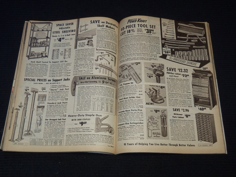 1963 MONTGOMERY WARD ANNIVERSARY SALE CATALOGUE & ENVELOPE - J 7593