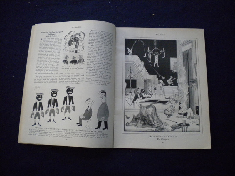 1930 JULY 12 JUDGE MAGAZINE - HIS BURNING PASSION - B 438I