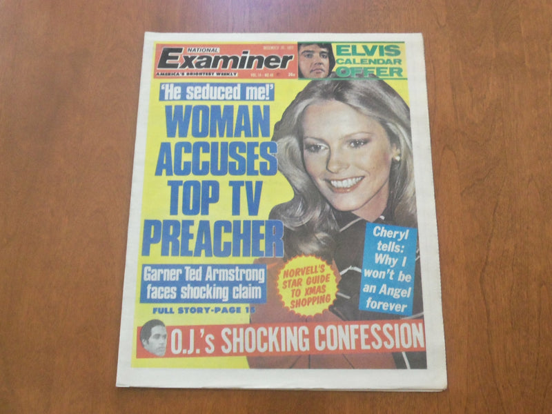 1977 DECEMBER 20 NATIONAL EXAMINER NEWSPAPER - ELVIS CALENDAR OFFER - NP 4721