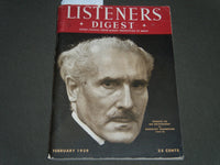 1939 FEBRUARY LISTENERS DIGEST MAGAZINE - TOSCANINI - VOLUME 1 NO. 1 - J 2428