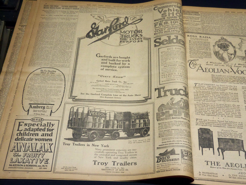 1919 FEBRUARY 10 NEW YORK TIMES - NATION HONORS LIFE WORK OF ROOSEVELT - NT 7963