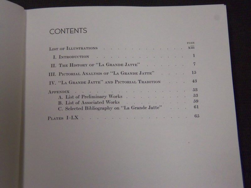 1935 SEURAT AND THE EVOLUTION OF LA GRANDE JATTE BY DANIEL CATTON RICH - KD 3698