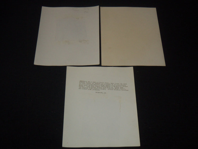 LEWIS STONE PUBLICITY PHOTOS LOT OF 3 - 8x10 - #127