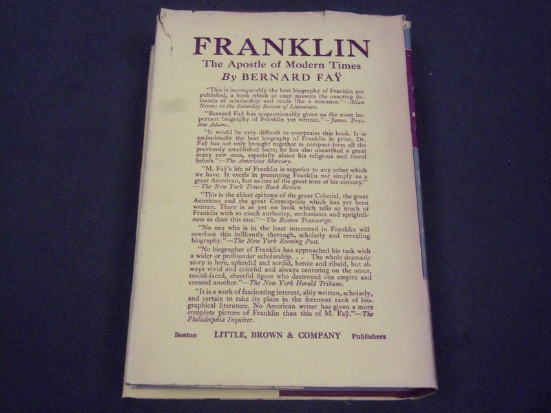 1933 THE TWO FRANKLINS BY BERNARD FAY - AMERICAN DEMOCRACY - KD 80P