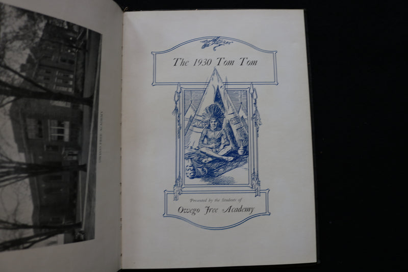 1930 TOM TOM OWEGO FREE ACADEMY YEARBOOK - OWEGO NEW YORK - SOFTCOVER - YB 3475