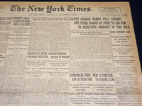 1916 DECEMBER 11 NEW YORK TIMES - LLOYD GEORGE NAMES FULL CABINET - NT 8633