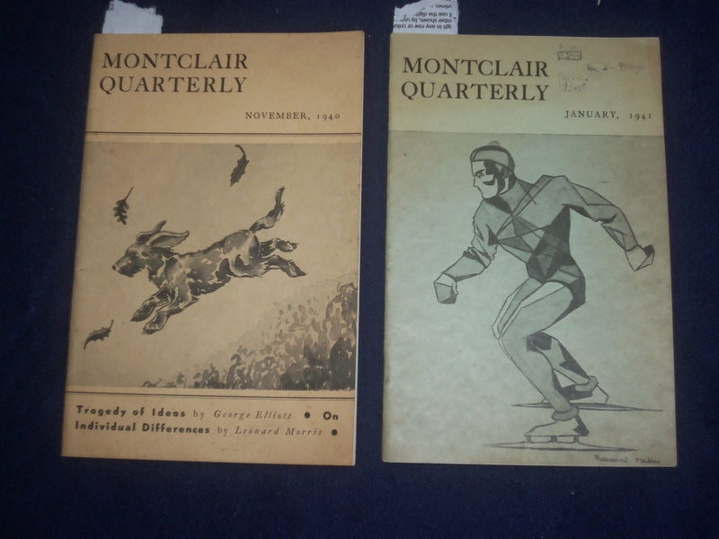 1940-1941 MONTCLAIR QUARTERLY MAGAZINE - LOT OF 2 - J 6438