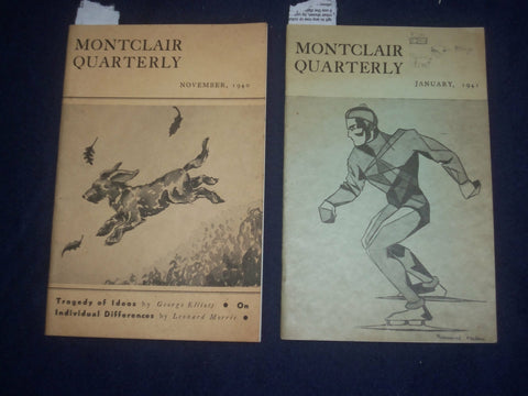 1940-1941 MONTCLAIR QUARTERLY MAGAZINE - LOT OF 2 - J 6438