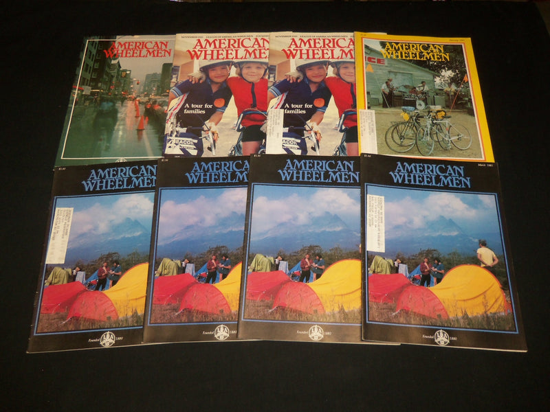 1981-1983 AMERICAN WHEELMAN MAGAZINE LOT OF 81 ISSUES - NICE COVERS - O 3225