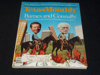 1986 OCTOBER TEXAS MONTHLY MAGAZINE - BARNES & CONNALLY FRONT COVER - E 7505