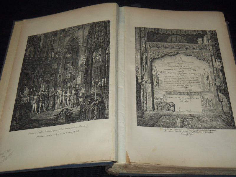 1887 SPECIMENS OF ANCIENT SCULPTURE & PAINTING IN ENGLAND LARGE FOLIO - Z 265