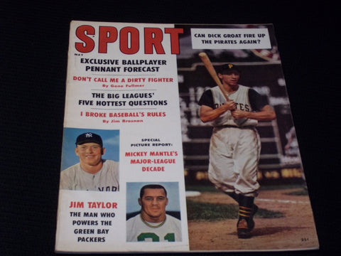 1961 MAY SPORT MAGAZINE - DICK GROAT COVER - E 205