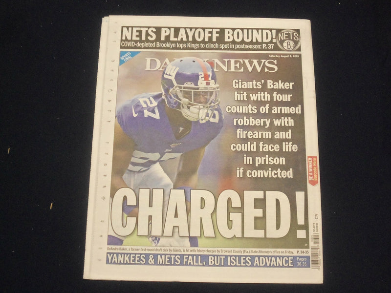 2020 AUGUST 8 NEW YORK DAILY NEWS NEWSPAPER - GOV. CUOMO OKs OPENING NYC SCHOOLS