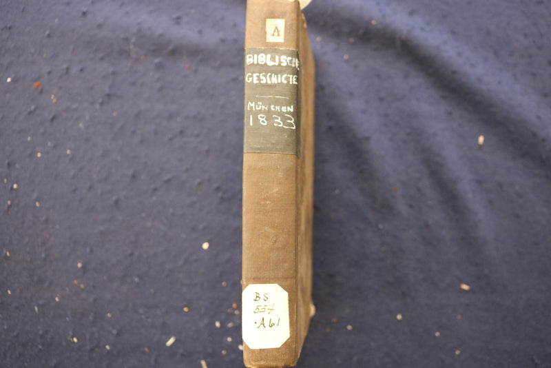 1833 BIBLISCHE GESCHICHTE FUR KINDER HARDCOVER BOOK - GERMAN - KD 9554