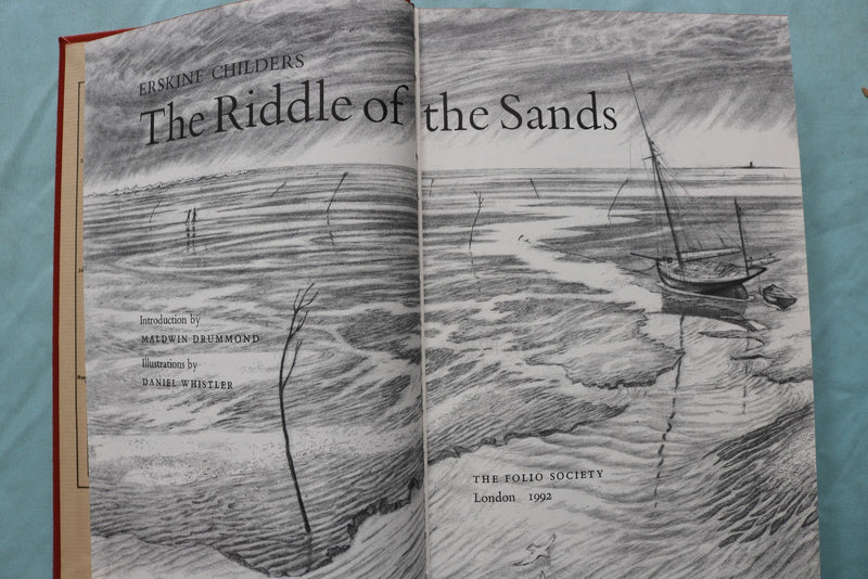 1992 THE RIDDLE OF THE SANDS HARDCOVER BOOK BY ERSKINE CHILDERS - KD 9671