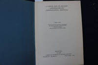 1967 A CHECK LIST OF RECENT AMPHISBAENIANS SOFTCOVER BOOK BY CARL GANS - K 955