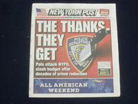 2020 JULY 1 NEW YORK POST NEWSPAPER - METS & YANKEES REPORT FOR SPRING 2.0