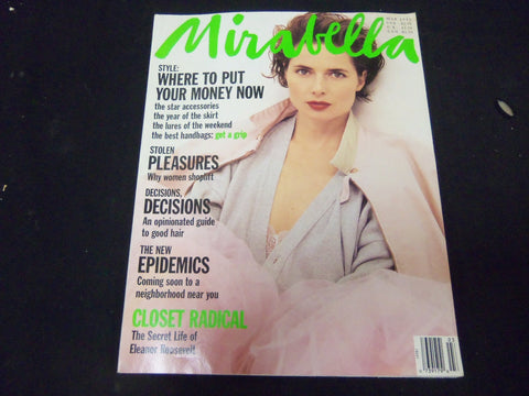 1992 MARCH MIRABELLA MAGAZINE - ISSUE #34 - ISABELLA ROSSELINI COVER - ST 4273