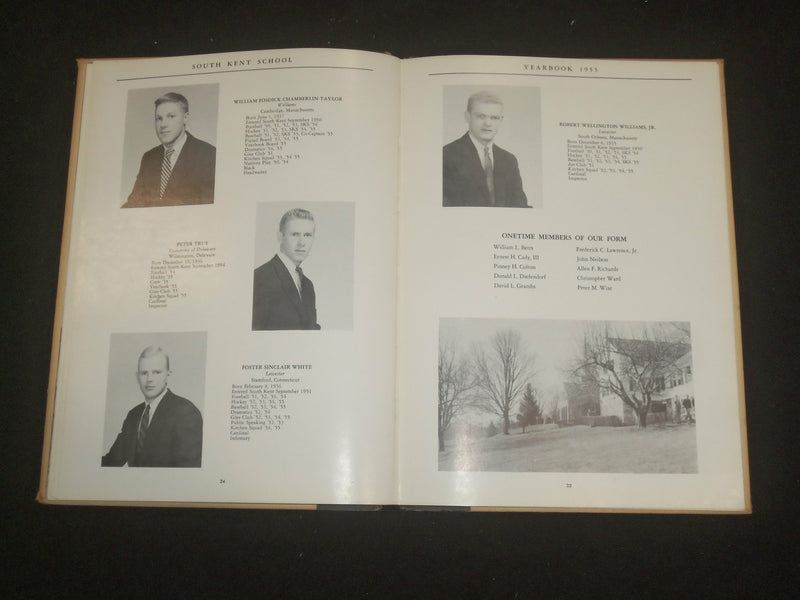 1955 SOUTH KENT SCHOOL YEARBOOK - SOUTH KENT, CONNECTICUT - YB 2256