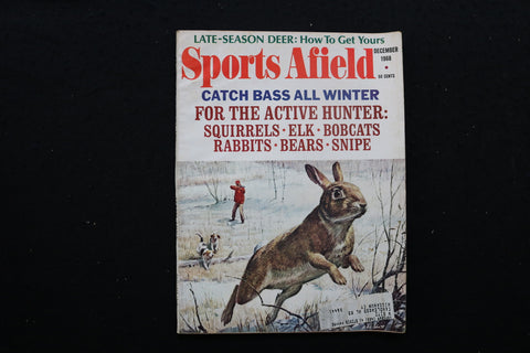 1968 DECEMBER SPORTS AFIELD MAGAZINE - CATCH BASS ALL WINTER COVER - SP 4177S