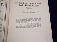 1940-1950 UNITED STATES CUMULATIVE BOOK AUCTION RECORDS LOT OF 4 - KD 1377