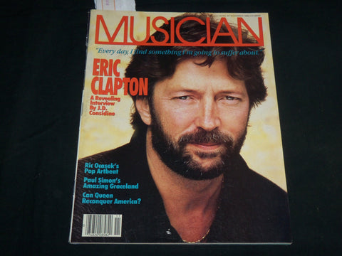 1986 NOVEMBER MUSICIAN MAGAZINE - ERIC CLAPTON COVER - SP 1212A