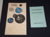 1953-1965 BOWLING MANUALS & SCHEDULES LOT OF 6 - O 3284