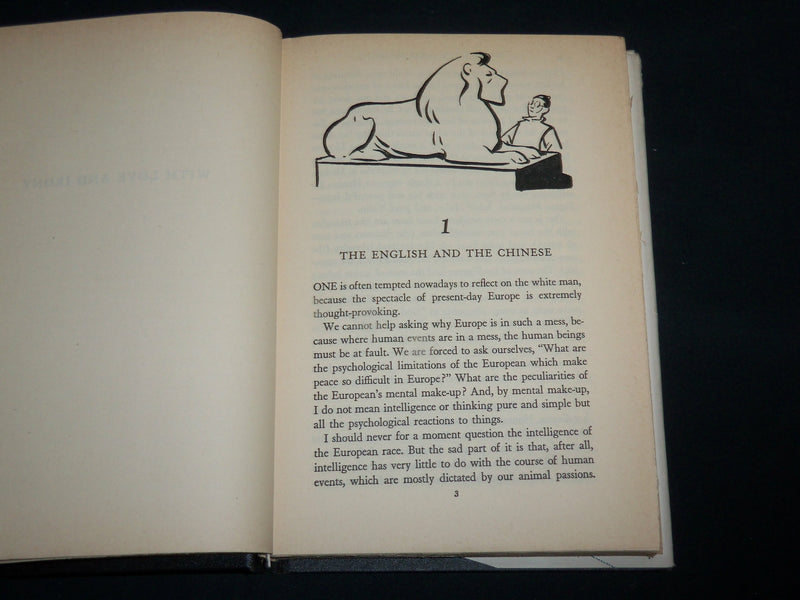 1945 WITH LOVE AND IRONY HARDCOVER BOOK BY LIN YUTANG - KD 7279