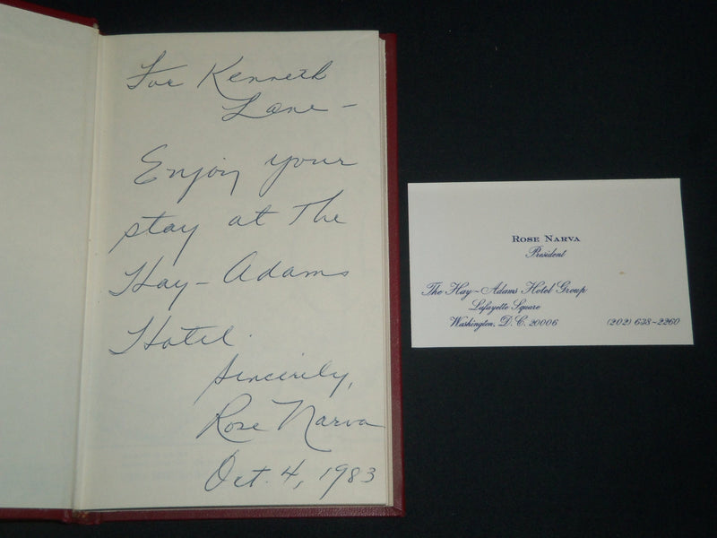1981 EARLY REPRODUCTIONS OF WASHINGTON CITY PRESENTED TO KENNETH LANE - KD 5574