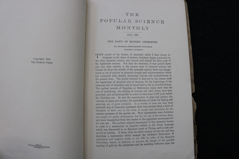 1915 JULY THE POPULAR SCIENCE MONTHLY MAGAZINE - K 2923