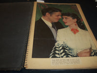 1930'S-1940'S HOLLYWOOD MOVIE STARS SCRAPBOOK - GABLE - COOPER - 33A