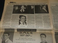 1992 NOVEMBER 4 THE STAR-LEDGER NEWSPAPER - CLINTON ROUTS BUSH - NP 4907