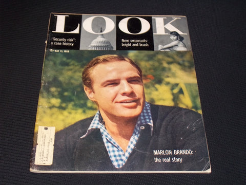 1955 MAY 17 LOOK MAGAZINE - MARLON BRANDO FRONT COVER - E 20475