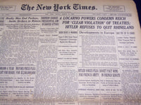 1936 MAR 13 NEW YORK TIMES - 4 LOCARNO POWERS CONDEMN REICH - NT 2094