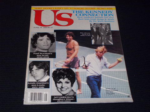 1984 JUNE 18 US MAGAZINE - BOBBY & DAVID KENNEDY FRONT COVER - E 15284