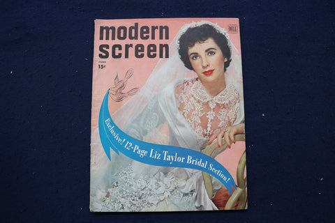 1950 JUNE MODERN SCREEN MAGAZINE - ELIZABETH TAYLOR COVER - E 17302
